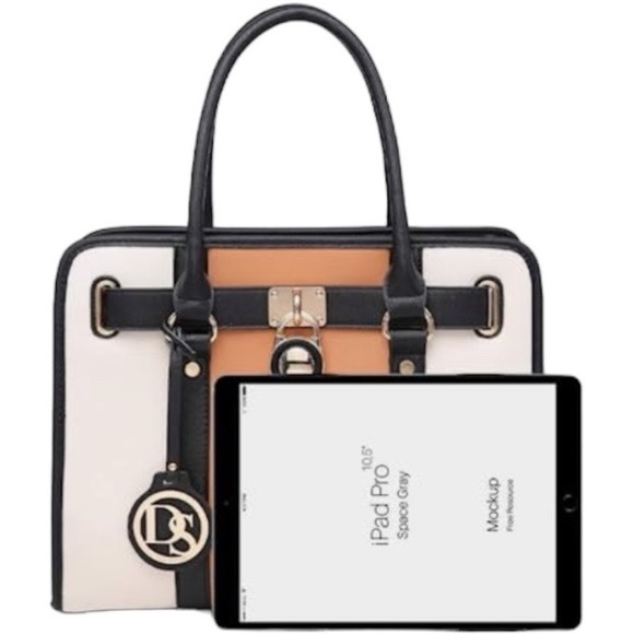 SOLD SOLD SOLD NWT D/S Designs Multi Neutral Tone Shoulder Bag Satchel Wallet - Picture 9 of 10